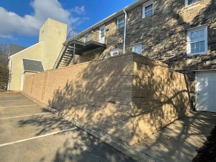 Commercial Hardscape project in upper southampton township, pa